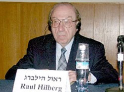 Raul Hilberg at Yad Vashem