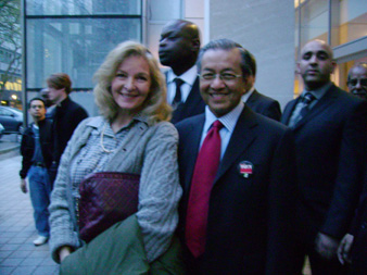 Lady Renouf with Tun Dr Mahathir