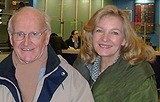 Prof. Robert Faurisson and Lady Michele Renouf at Heathrow Airport